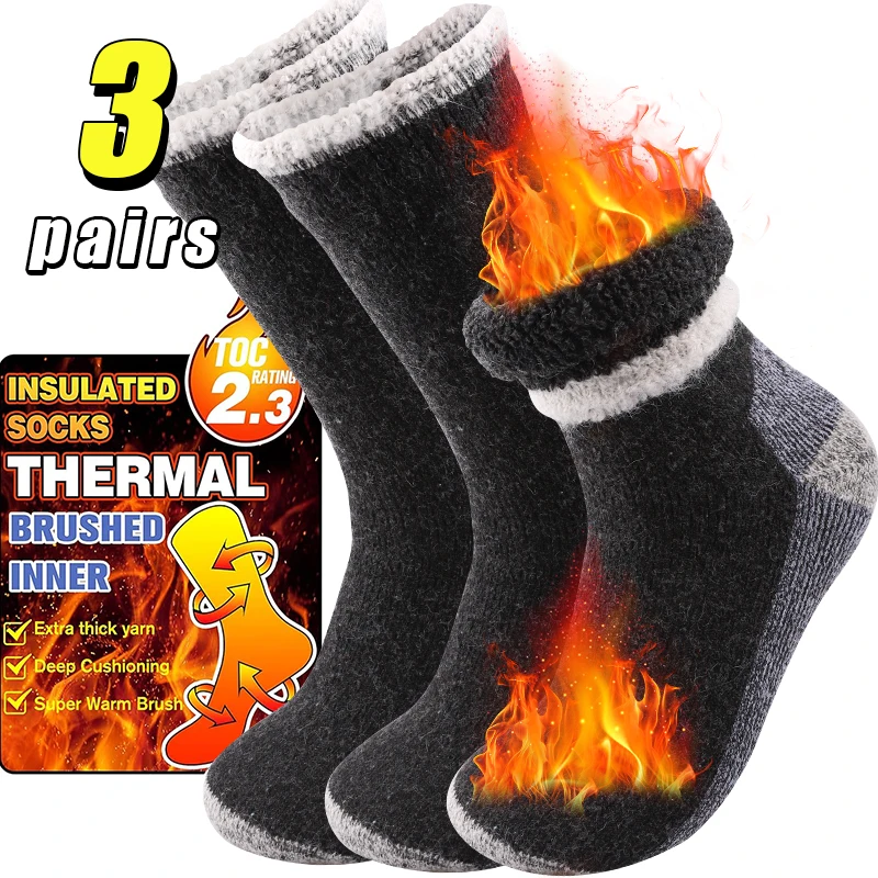 Thermal Sock Winter - 3 paia di calzini sportivi da