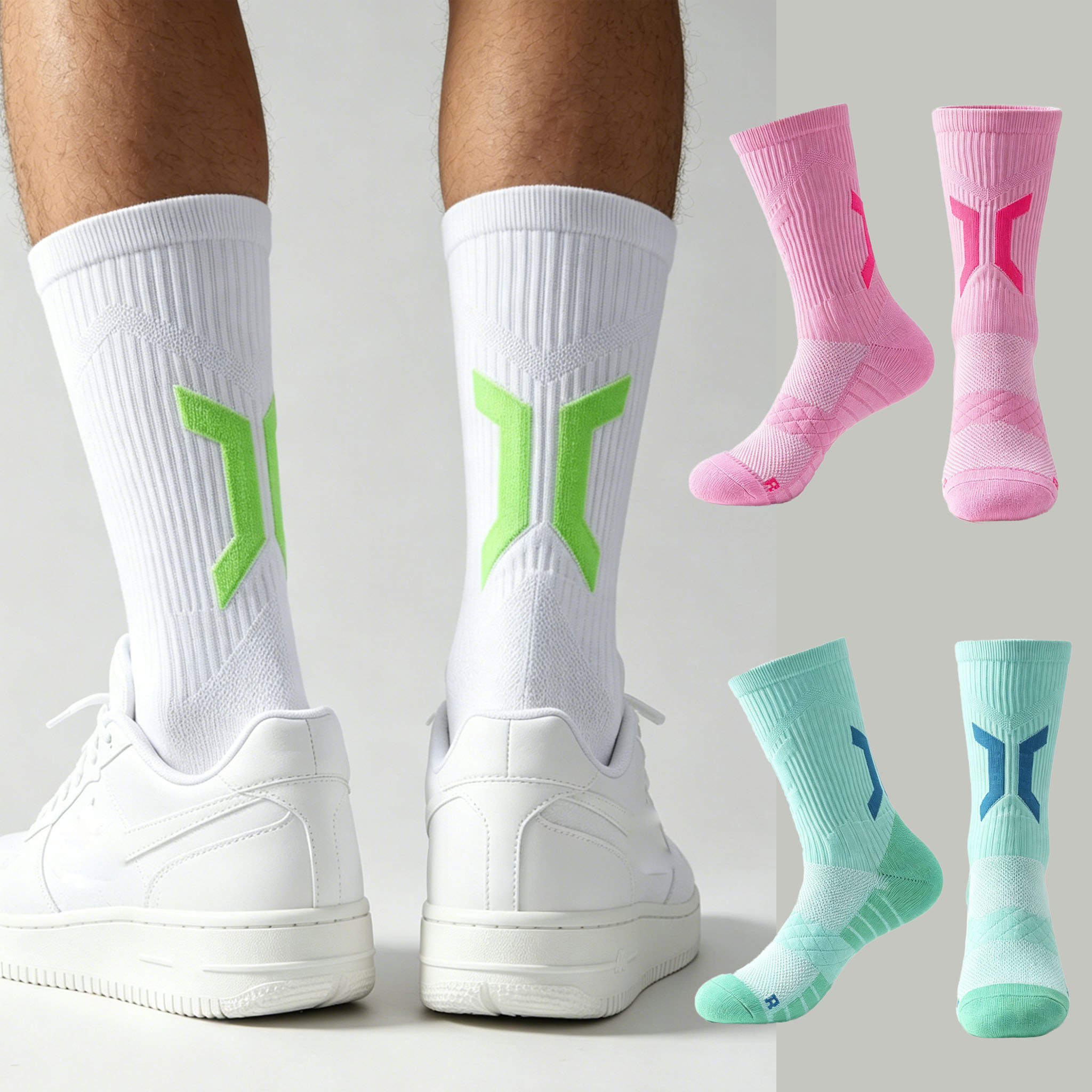 Athletic Sock Cushion - Calze da basket da uomo spesse