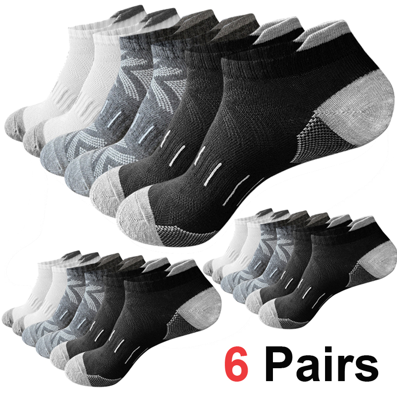 Ankle Sock Low Cut - 6 paia di calzini sportivi imbottiti
