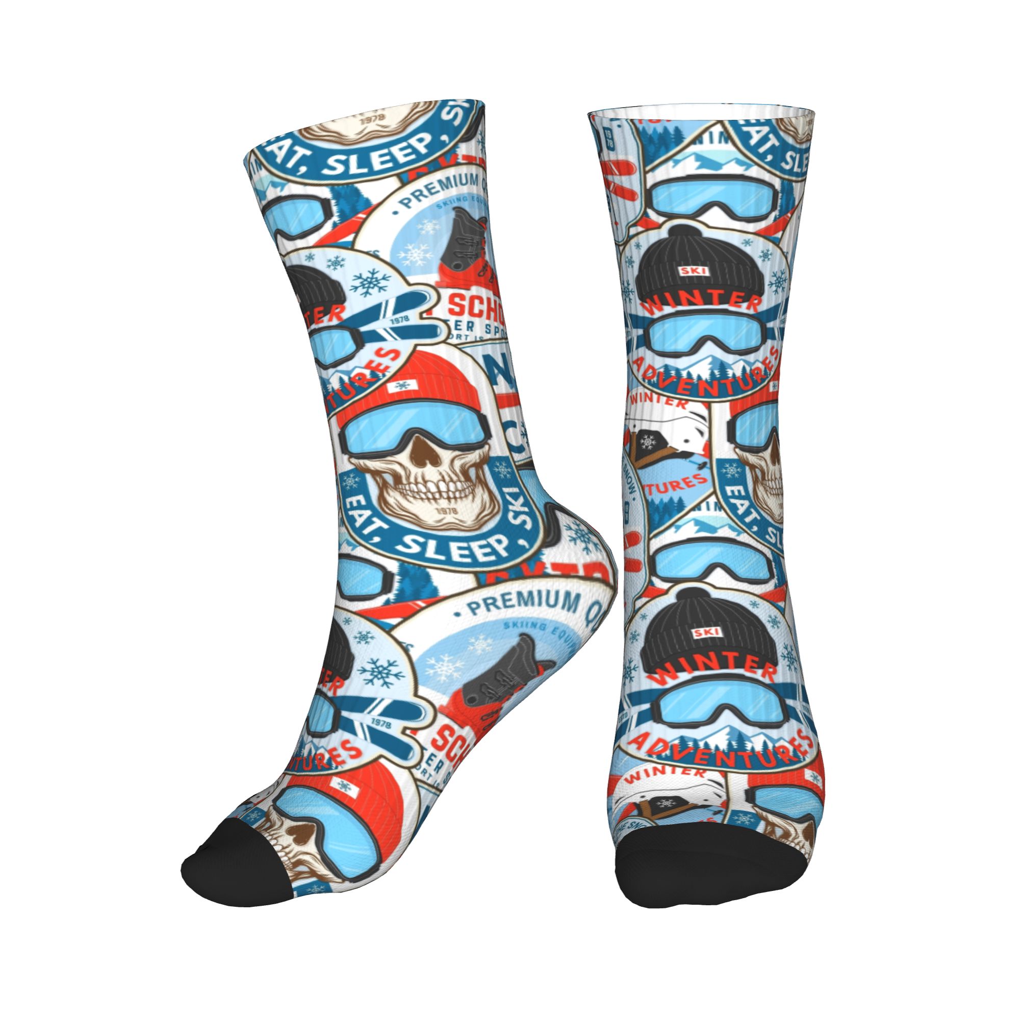 Calzini vintage rosso blu Ski  - Dress Sock Men recensione e prezzo