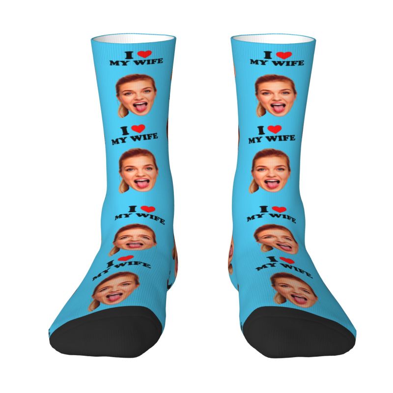 Amo mia moglie Foto personaliz - Dress Sock Men recensione e prezzo